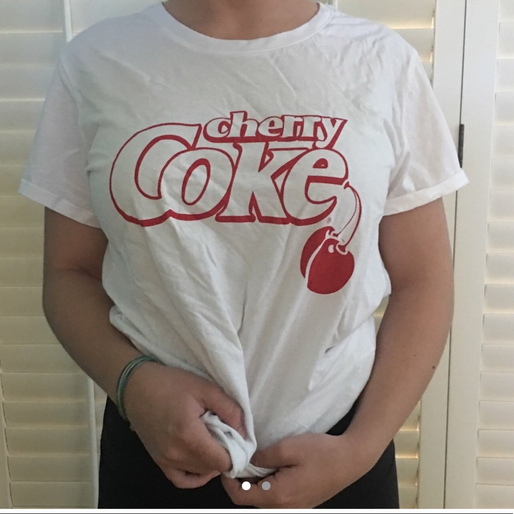Brandy Melville lookalike cherry coke shirt